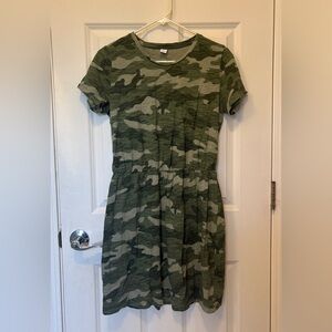Camo tshirt dress